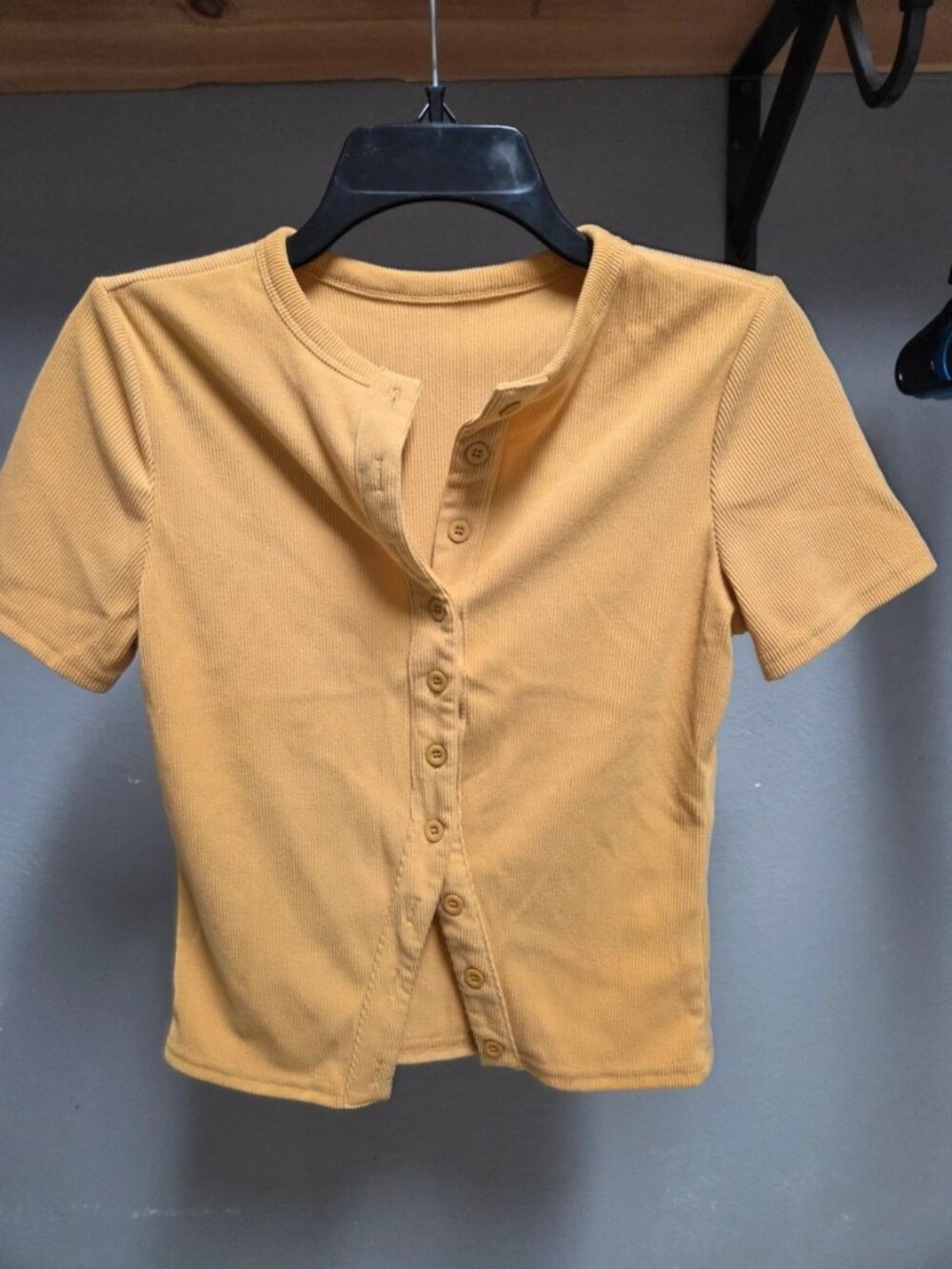 Mustard button up